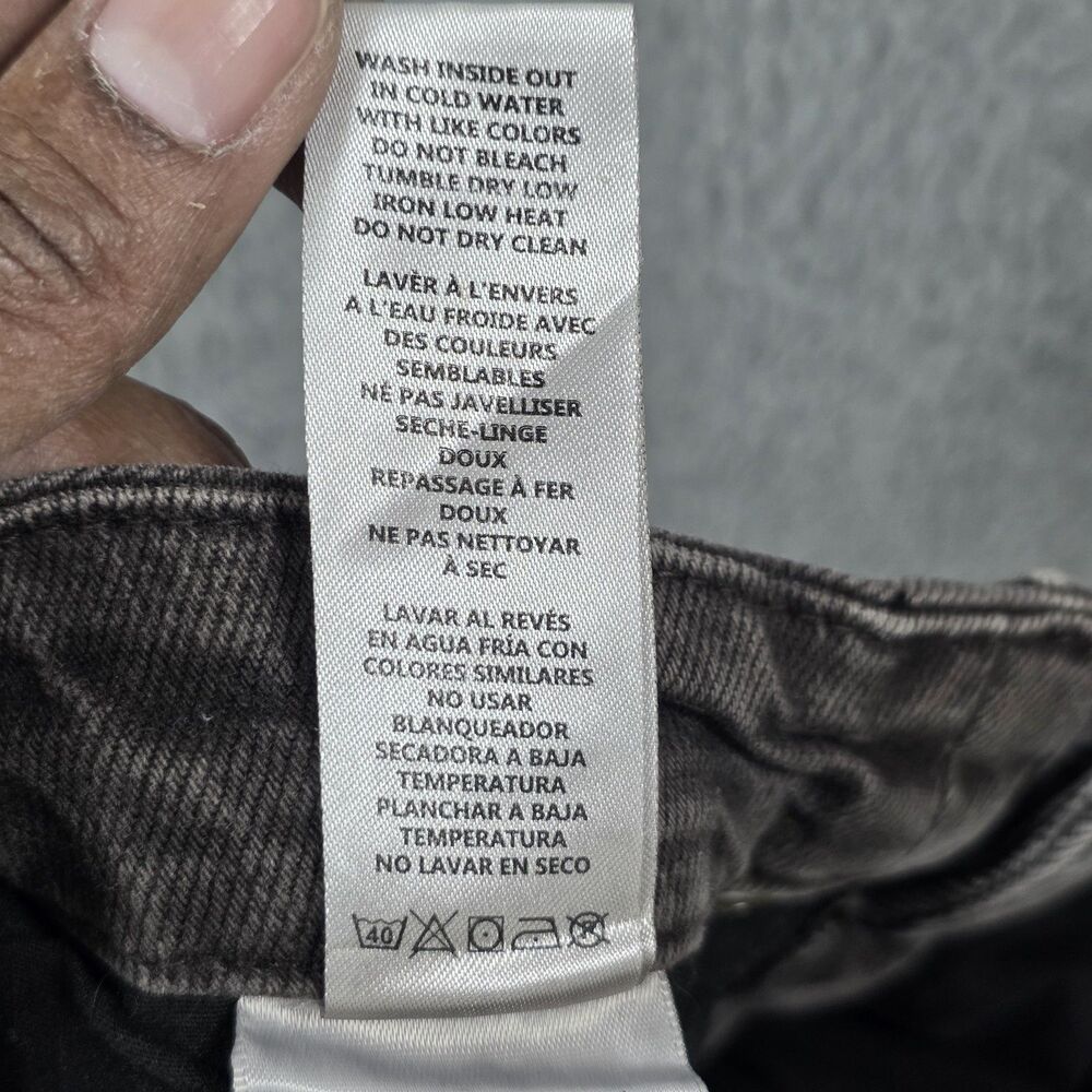 Good American Jeans Womens 4/27 Gray Good Curve Straight High Rise 27 Inseam - Picture 5 of 12
